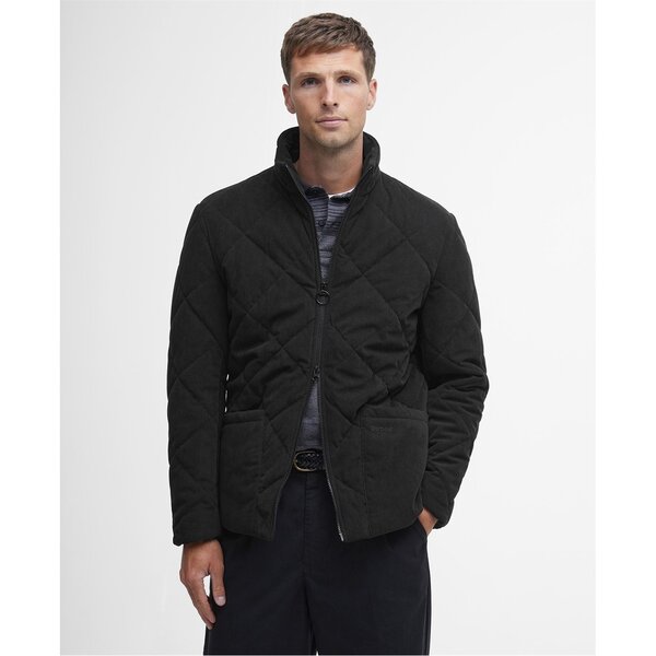 【送料無料】 バブアー メンズ ジャケット・ブルゾン アウター Cord Liddesdale Quilted Jacket Black