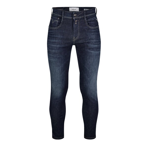リプレイ メンズ ボトムス デニムパンツ ジーンズ Replay Hyperflex Anbass Slim Jeans 007 Mid Blue ブルー