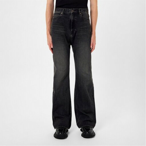 【送料無料】 バレンシアガ メンズ デニムパンツ ボトムス Bal Flared Jean Sn42 Wash Black 【送料無料】 バレンシアガ メンズ デニムパンツ ボトムス Bal Flared Jean Sn42 Wash Black