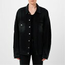 【送料無料】 バレンシアガ メンズ ジャケット・ブルゾン アウター Deconstructed Denim Jacket Bleach Black