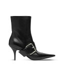 【送料無料】 バレンシアガ レディース ブーツ・レインブーツ シューズ Knife Buckled Leather Ankle Boots Black