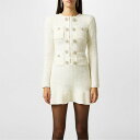 【送料無料】 セルフポートレイト レディース ワンピース トップス Self Btn Knit Mn Dr Ld44 Cream