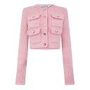 【送料無料】 セルフポートレイト レディース ニット・セーター アウター Self Merino Cardi Ld44 Pink