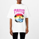 【送料無料】 バレンシアガ レディース Tシャツ トップス Medium Fit T-Shirt White/Pink