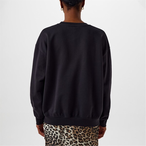 ガニー レディース アウター パーカー・スウェット クルーネック グラフィック GANNI Graphic Crewneck Jumper Phantom 3