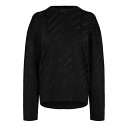 【送料無料】 バレンシアガ レディース パーカー・スウェット アウター Logo Crew Sweatshirt Black