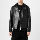 【送料無料】 アレキサンダー・マックイーン メンズ ジャケット・ブルゾン アウター Leather Biker Jacket Black