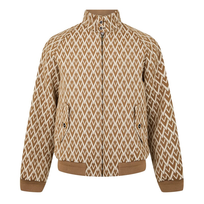 【送料無料】 ヴァレンティノ メンズ ジャケット・ブルゾン アウター Val AO Wool Zip Jkt Sn52 Camel/Creamのサムネイル