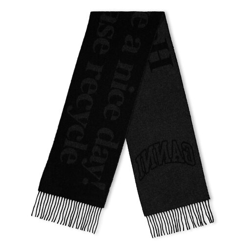 【送料無料】 ガニー レディース マフラー・ストール・スカーフ アクセサリー Ganni Recycle Scarf Ld51 Phantom 【送料無料】 ガニー レディース マフラー・ストール・スカーフ アクセサリー Ganni Recycle Scarf Ld51 Phantom