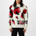【送料無料】 アレキサンダー・マックイーン メンズ ニット・セーター アウター Alex Floral Crew Sn42 White/Red