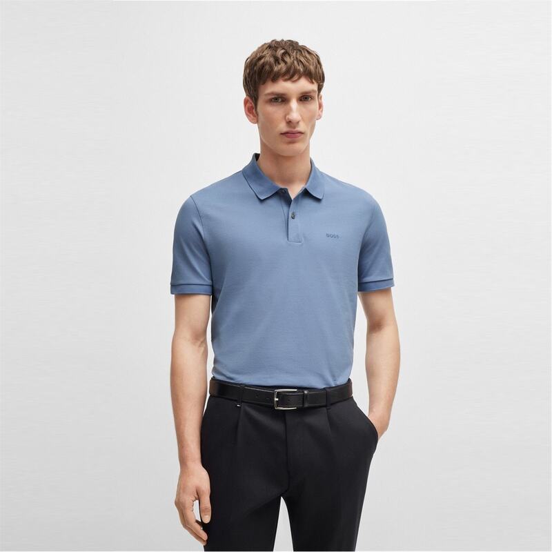 ボス メンズ トップス ポロシャツ Hugo Boss Pallas Polo Shirt Mens Open Blue ブルー
