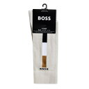 【送料無料】 ボス メンズ 靴下 アンダーウェア Boss 2p Rs Iconic Stripe 10267131 0 Beige 270