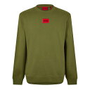 【送料無料】 フューゴ メンズ パーカー・スウェット アウター Hugo Boss Diragol Sweatshirt Open Green(4)