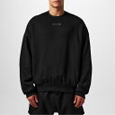 【送料無料】 フィアオブゴッド メンズ ニット・セーター アウター Logo Crew Sweater Jet Black(4)