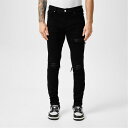 【送料無料】 アミリ メンズ デニムパンツ ボトムス Mx-1 Distressed Jeans Black OD
