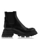 【送料無料】 アレキサンダー・マックイーン レディース ブーツ・レインブーツ シューズ Tread Chelsea Boots Black 1000
