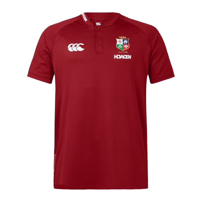 【送料無料】 カンタベリー メンズ ポロシャツ トップス British and Irish Lions Polo Shirt 2024 Adults Red Dahlia