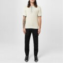 【送料無料】 アレキサンダー・マックイーン メンズ ポロシャツ トップス Open Knit Polo Shirt Vanilla Black