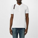【送料無料】 アレキサンダー・マックイーン メンズ ポロシャツ トップス Tape Harness Polo Shirt White