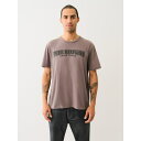 【送料無料】 トゥルーレリジョン メンズ Tシャツ トップス Painted Horseshoe Relaxed Tee Irongate