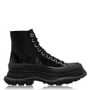 【送料無料】 アレキサンダー・マックイーン レディース ブーツ・レインブーツ シューズ Tread Slick Hi Top Boots Blk/Blk 100...