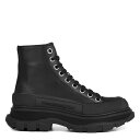 【送料無料】 アレキサンダー・マックイーン レディース ブーツ・レインブーツ シューズ Tread Slick Boots Black Lthr 1081