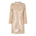 【送料無料】 セルフポートレイト レディース ワンピース トップス Self Pearl Sqn Mn Dr Ld52 Beige