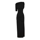 【送料無料】 ジャクエムス レディース ワンピース トップス Jacq La Robe Drapead Ld44 Black