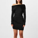 【送料無料】 アレキサンダー・マックイーン レディース ワンピース トップス Alex Mini Dress BLACK