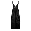 【送料無料】 ガニー レディース ワンピース トップス Ganni Nylon Dress Ld51 Black