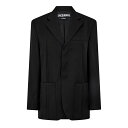 【送料無料】 ジャクエムス レディース ジャケット・ブルゾン アウター Le Veste D'Homme Oversized Suit Jacket Black...