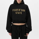 【送料無料】 フィアオブゴッド レディース パーカー・スウェット アウター Heavy Fleece State Hoodie Black