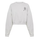 【送料無料】 カルバンクライン レディース パーカー・スウェット アウター SCRIPT INSTITUTIONAL CREWNECK Moonbeam