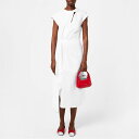 【送料無料】 アレキサンダー・マックイーン レディース ワンピース トップス Alex Knot Midi Drs Ld34 Optical White