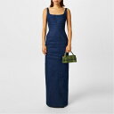 【送料無料】 ジャクエムス レディース ワンピース トップス Denim Maxi Dress Navy