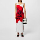 【送料無料】 アレキサンダー・マックイーン レディース ワンピース トップス Bleeding Rose Pencil Dress White