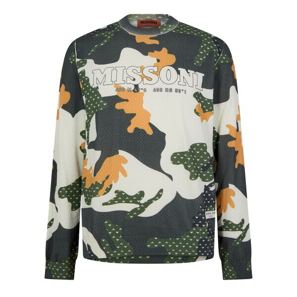 【送料無料】 ミッソーニ メンズ パーカー・スウェット アウター Missoni Camo Sweat 99 Multi