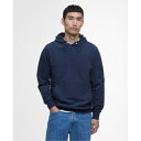 【送料無料】 バブアー メンズ パーカー・スウェット アウター Ewan Hoodie Navy