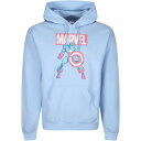 【送料無料】 マーベル メンズ パーカー・スウェット アウター Print Hoodie 99 Captain America