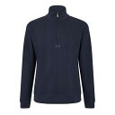 【送料無料】 ボス メンズ パーカー・スウェット アウター Boss Structure quarter Zip 10269578 01 Dark Blue 4...