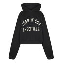 【送料無料】 フィアオブゴッド レディース パーカー・スウェット アウター FGE Fleece Crop OTH Ld05 Black