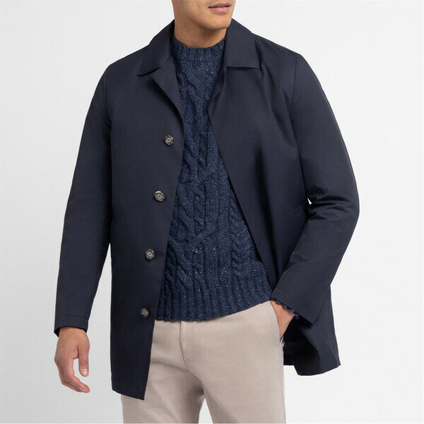 【送料無料】 エデンパーク メンズ ジャケット・ブルゾン アウター Plain navy raincoat BLF