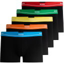 【送料無料】 ボス メンズ ボクサーパンツ アンダーウェア Trunk 5P Essential_P 10245121 Black/Multi 999