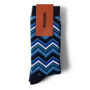 【送料無料】 ミッソーニ メンズ 靴下 アンダーウェア Missoni Idea Socks Sn99 Colore Idea 001(4)