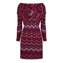 【送料無料】 ミッソーニ レディース ワンピース トップス Missoni Visc Chv Drs Ld99 Black/Red/Whit