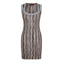 【送料無料】 ミッソーニ レディース ワンピース トップス Missoni Lurex Waves Ld99 Orange