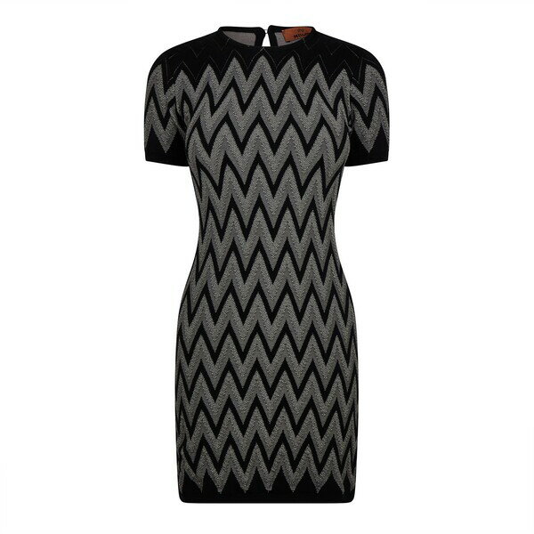 【送料無料】 ミッソーニ レディース ワンピース トップス Missoni Wavy Jcq Drs Ld99 Anthracite