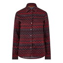【送料無料】 ミッソーニ レディース シャツ トップス Missoni Zag Jcq Ld99 Red And Black