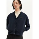 【送料無料】 フレッドペリー レディース ニット・セーター アウター Fred Tipped Cardie Ld52 NAVY