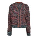 【送料無料】 ミッソーニ レディース ニット・セーター アウター Missoni Maxi Cble Sq Ld99 Multicolor Red